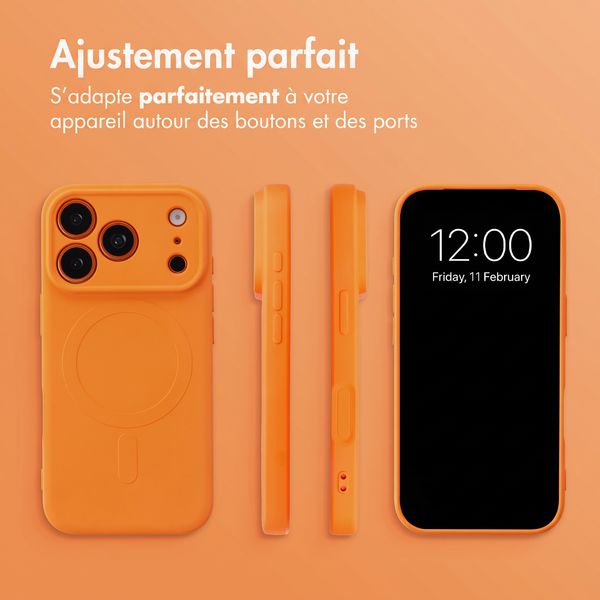imoshion Coque Couleur avec MagSafe Apple iPhone 18 Pro / 17 Pro - Orange