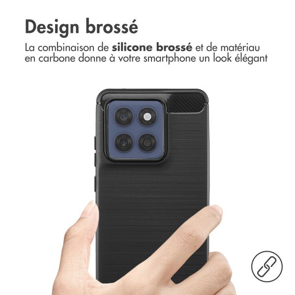 imoshion Coque Brushed Motorola Edge 60 Fusion - Noir