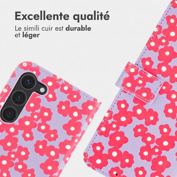 imoshion Étui de télephone portefeuille Design Samsung Galaxy S23 - Dusty Rose Blossoms