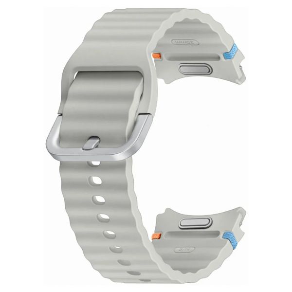 Samsung Bracelet Sport original Samsung Galaxy Watch 4 / 5 / 6 / 7 / FE (20 mm) - Taille M/L - Argent