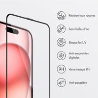 Accezz Protecteur d'écran en verre trempé + Applicateur Apple iPhone 16 / 15