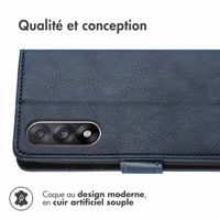imoshion Étui de télephone portefeuille de luxe OnePlus Nord 5 - Bleu foncé