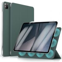 imoshion Magnetic etui de téléphone portefeuille Apple iPad Pro 11 (2022 / 2021 / 2020 / 2018) - Vert foncé