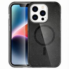 imoshion Coque Pailletée avec MagSafe Apple iPhone 14 Pro - Glitter Noir