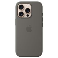 Apple Coque en silicone MagSafe Apple iPhone 16 Pro - Stone Gray