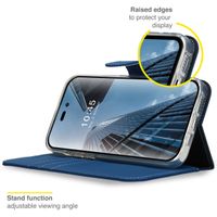 Accezz Étui de télephone Wallet Apple iPhone 14 Pro Max - Bleu foncé