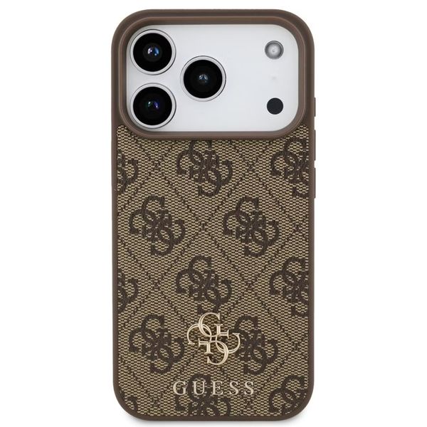 Guess Coque 4G Metal Logo MagSafe Apple iPhone 17 Pro - Marron