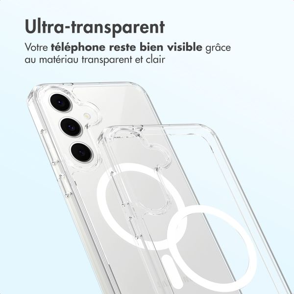 Accezz Coque arrière Xtreme Impact avec MagSafe Samsung Galaxy S25 FE - Transparent