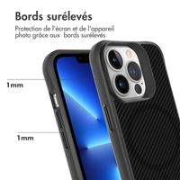imoshion Rugged Hybrid Carbon Case avec MagSafe Apple iPhone 13 Pro - Noir