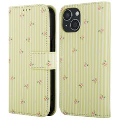 imoshion Étui de télephone portefeuille Design Apple iPhone 14 - Garden Stripes