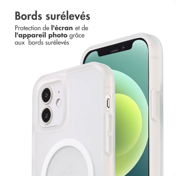 imoshion Coque Color Guard avec MagSafe Apple iPhone 12 (Pro) - Blanc