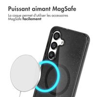 imoshion Coque Pailletée avec MagSafe Samsung Galaxy S25 - Glitter Noir