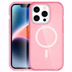 imoshion Coque Pailletée avec MagSafe Apple iPhone 13 Pro - Paillettes Rose
