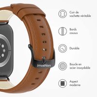 imoshion Bracelet Classic en cuir Apple Watch | 38/40/41/42 mm - Marron