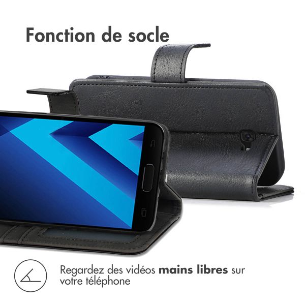 imoshion Étui de télephone portefeuille de luxe Samsung Galaxy A5 (2017) - Noir