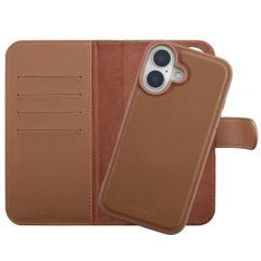 Selencia Étui portefeuille amovible Olyn avec MagSafe Apple iPhone 16 - Marron