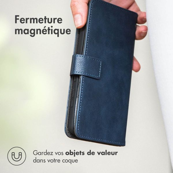 imoshion Étui de télephone portefeuille de luxe Oppo Reno15 F (5G) - Bleu foncé