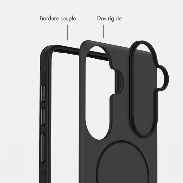 imoshion Coque arrière Color avec Thin MagSafe Ring Samsung Galaxy S26 - Noir