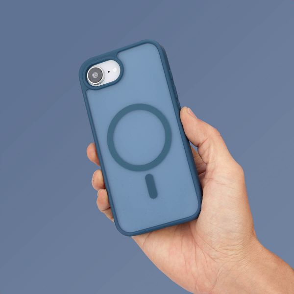 imoshion Coque Color Guard avec MagSafe Apple iPhone 17e / 16e - Bleu foncé
