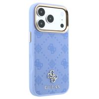 Guess Coque 4G Metal Logo MagSafe Apple iPhone 18 Pro / 17 Pro - Light Blue