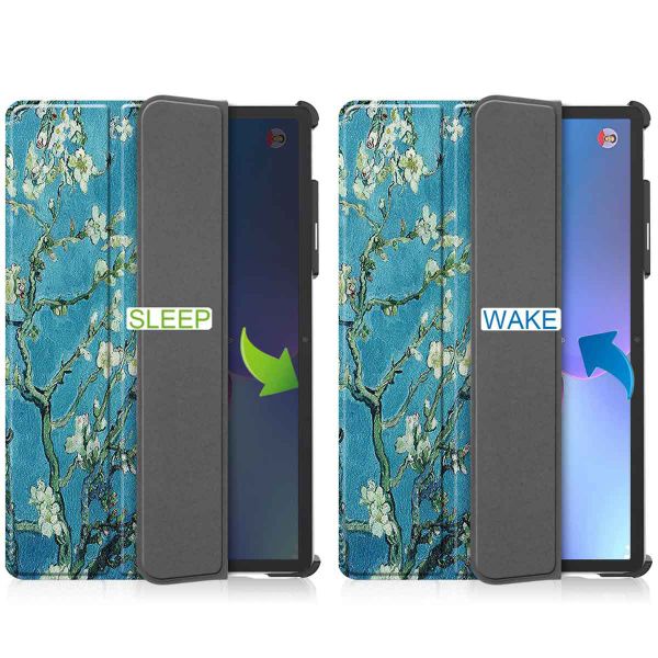 imoshion Coque tablette Design Trifold Lenovo Tab P11 Pro (2nd gen) - Green Plant