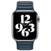 Apple Bracelet Leather Link Apple Watch | 38/40/41/42 mm - Taille M/L - Baltic Blue
