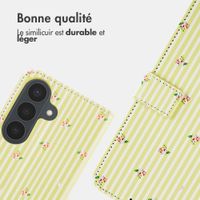 imoshion Étui de télephone portefeuille Design Samsung Galaxy S26 FE - Garden Stripes