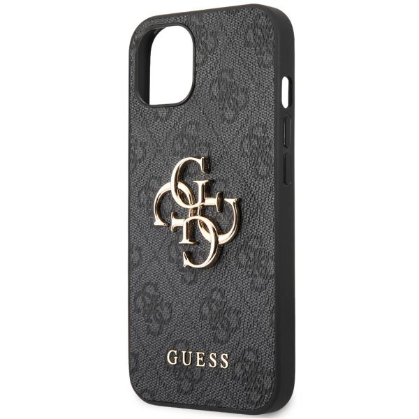 Guess Coque 4G Metal Logo Backcover Apple iPhone 13 - Gris