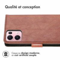 imoshion Étui de télephone portefeuille de luxe Oppo Reno 13 Pro - Marron