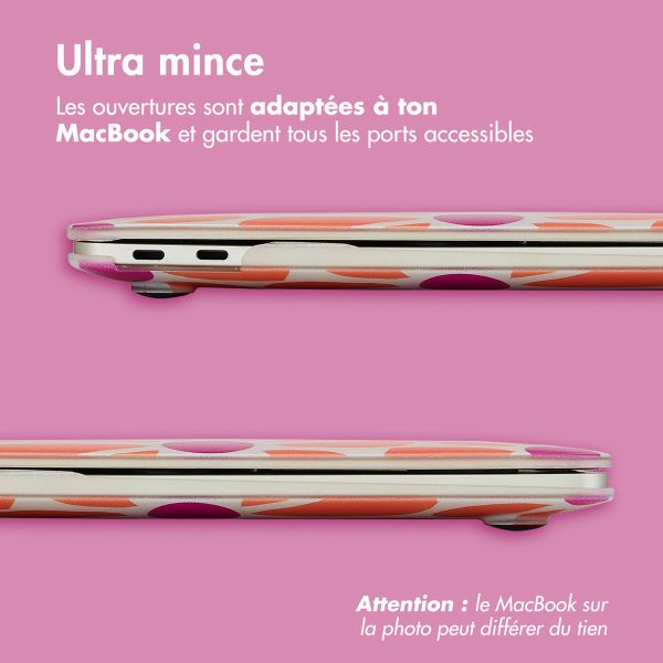 imoshion Coque Design Laptop Apple MacBook Pro 16 pouces (2021 / 2023 M3 / 2024 M4 / 2026 M5) - Orange Flower Connect
