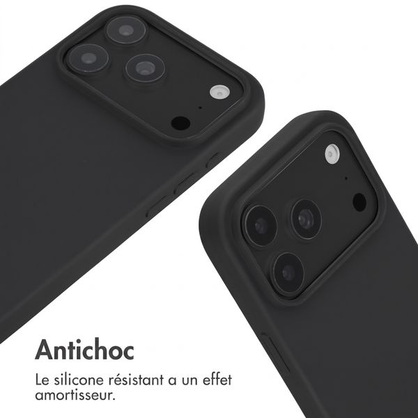imoshion Coque en silicone avec cordon Apple iPhone 18 Pro / 17 Pro - Noir