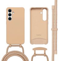 imoshion Coque arrière Color avec cordon amovible et MagSafe Samsung Galaxy S25 / S24 - Beige