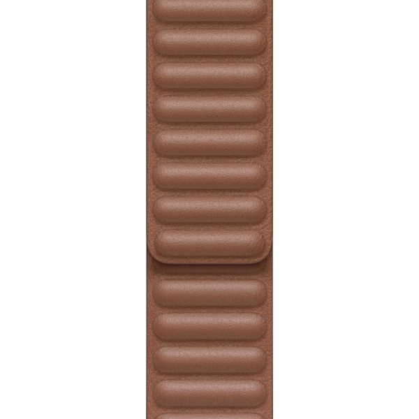 Apple Bracelet Leather Link Apple Watch | 38/40/41/42 mm - Taille M/L - Saddle Brown