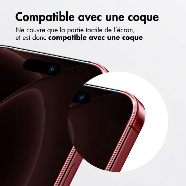 Accezz Protection d'écran en verre trempé avec filtre de confidentialité + Applicateur Apple iPhone 18 Pro Max / 17 Pro Max