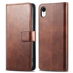 imoshion Étui de télephone portefeuille de luxe Apple iPhone Xr - Marron foncé
