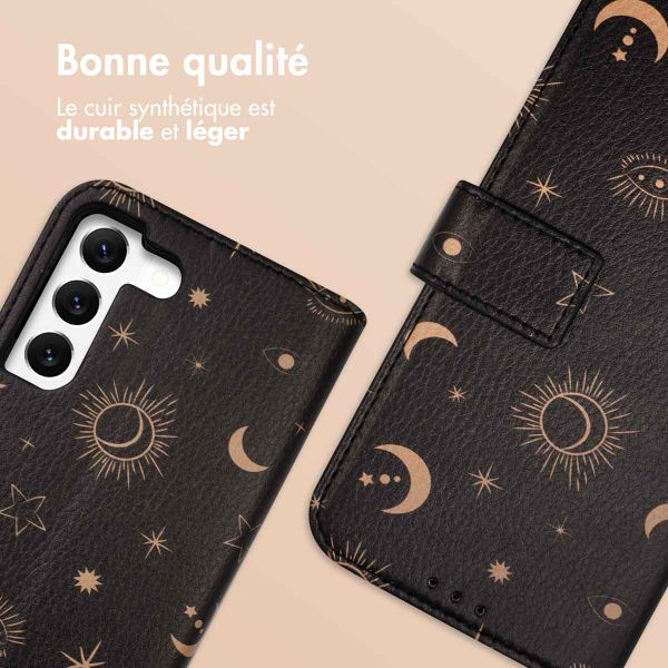 imoshion Étui de télephone portefeuille Design Samsung Galaxy S22 - Sky Black
