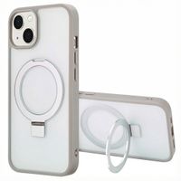 Accezz Coque Ring Stand avec MagSafe Apple iPhone 14 - Gris