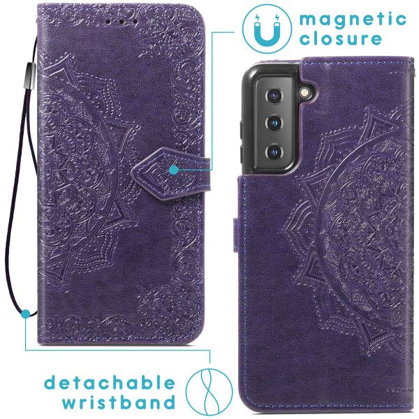 imoshion Etui de télephone Mandala Samsung Galaxy S22 - Violet