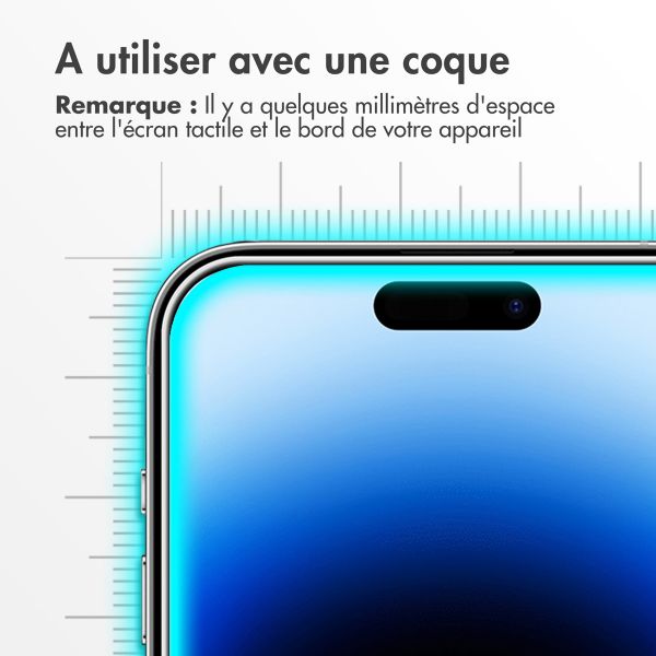 Accezz Protection d'écran en verre trempé Apple iPhone 15 / 15 Pro / 16