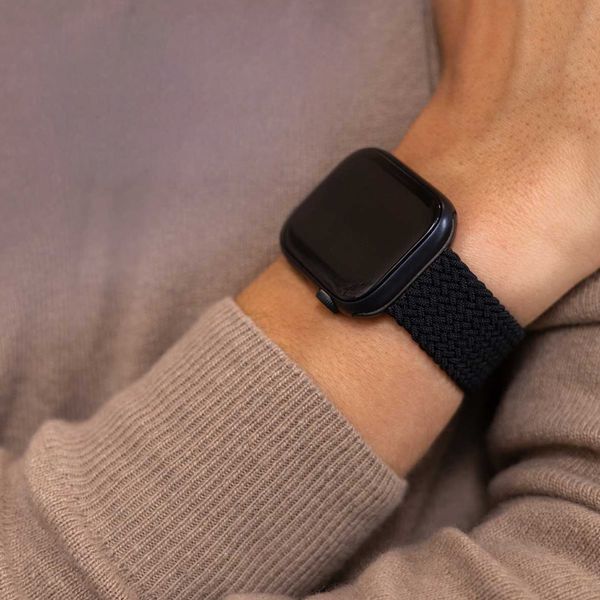 imoshion Bracelet nylon tissé Apple Watch | 44/45/46/49 mm - Gris foncé
