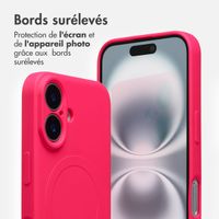 imoshion Coque Couleur avec MagSafe Apple iPhone 16 - Neon Pink