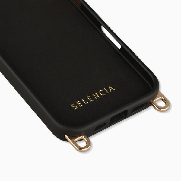 Selencia Coque arrière Rivièra avec MagSafe avec crochets amovibles Apple iPhone 16 - Velvet Black