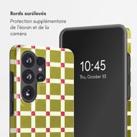 Selencia Coque arrière Vivid avec MagSafe Samsung Galaxy S26 Ultra - Check This Olive