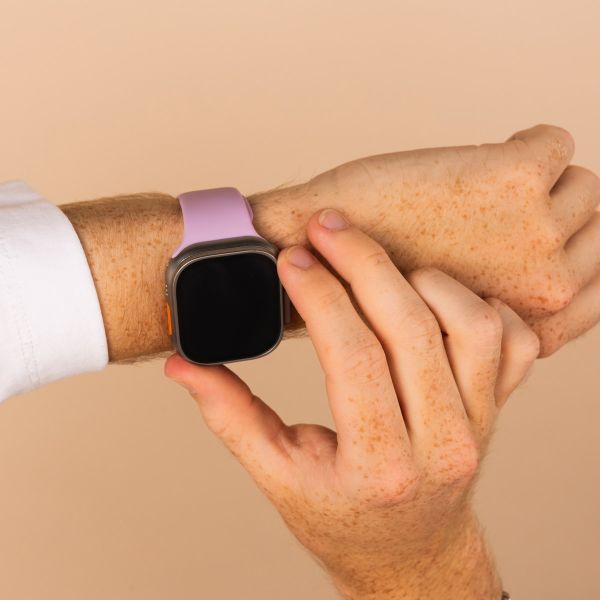 imoshion Bracelet en silicone⁺ Apple Watch | 44/45/46/49 mm - Taille M/L - Mauve