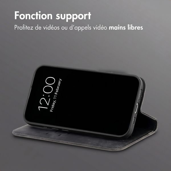 imoshion Étui de téléphone portefeuille Slim Motorola Edge 70 Fusion - Noir