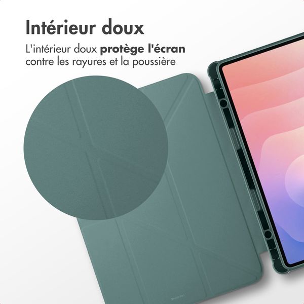 imoshion Coque tablette Origami Samsung Galaxy Tab S11 - Vert foncé