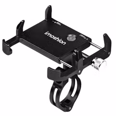 imoshion Support de téléphone en aluminium pour vélo - Léger - Universel - Noir