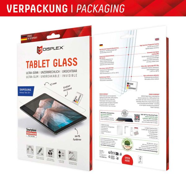 Displex Protection d'écran en verre trempé Samsung Galaxy Tab S10 Plus