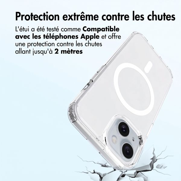 Accezz Coque arrière Xtreme Impact avec MagSafe Apple iPhone 15 - Transparent