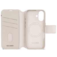Decoded Portefeuille détachable 2 en 1 en cuir MagSafe Apple iPhone 16 - Clay